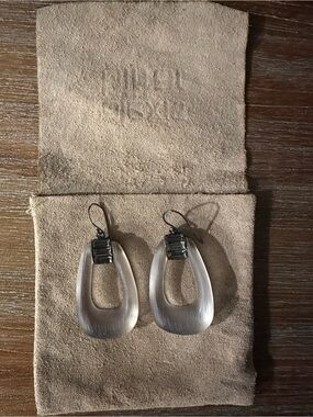 Alexis Bittar earrings lucite and crystal earrings